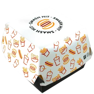 Boîte Burger Fast-Food (Quadri)