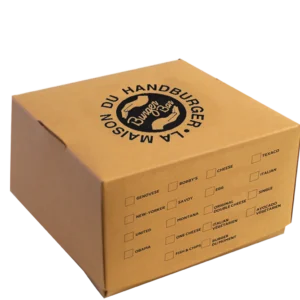 Boîte Burger Kraft Brun