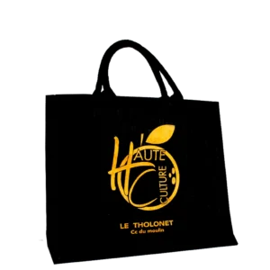 Sac Jute Teinté Noir