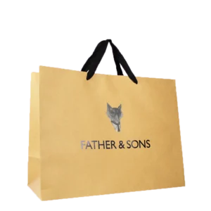 Sac Luxe Kraft Brun/Noir